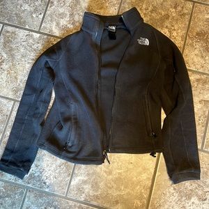 Black north face fleece jacket